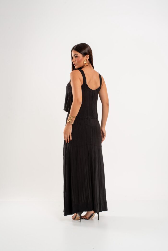 Conjunto Raio Dourado Lori Luxo -Saia e Blusinha - Imagem 3