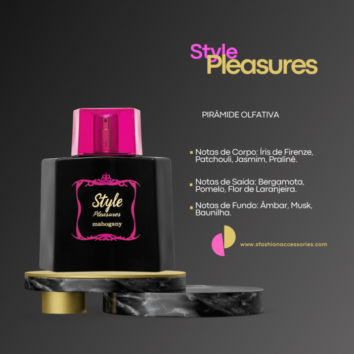 Fragrância Desodorante Corporal Style Pleasures 100ml- Mahogany.