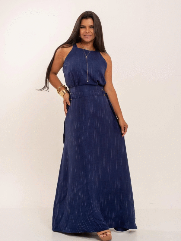 Conjunto por amor  Lori luxo = Blusa e Saia longa
