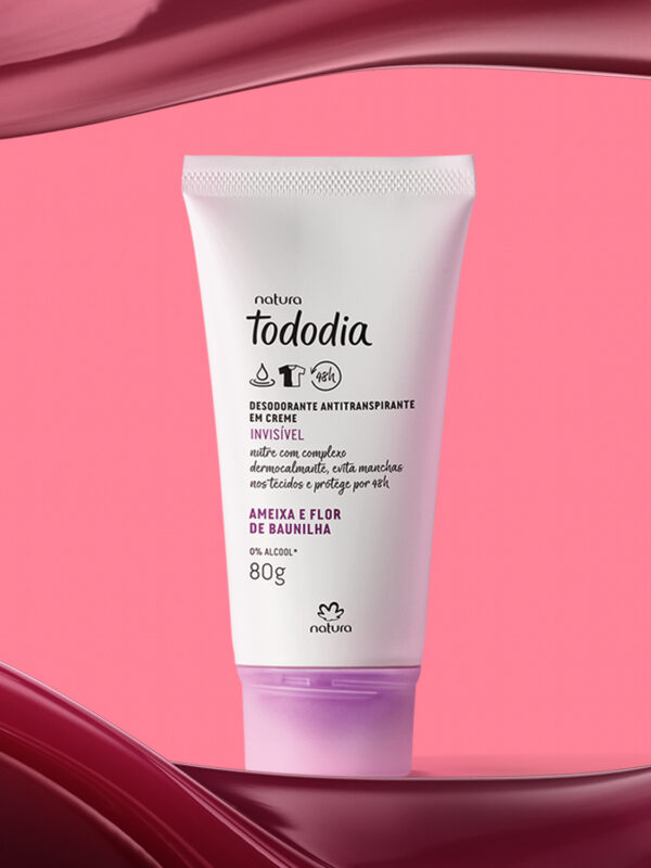 Desodorante Antitranspirante em Creme Tododia Ameixa e Flor de Baunilha