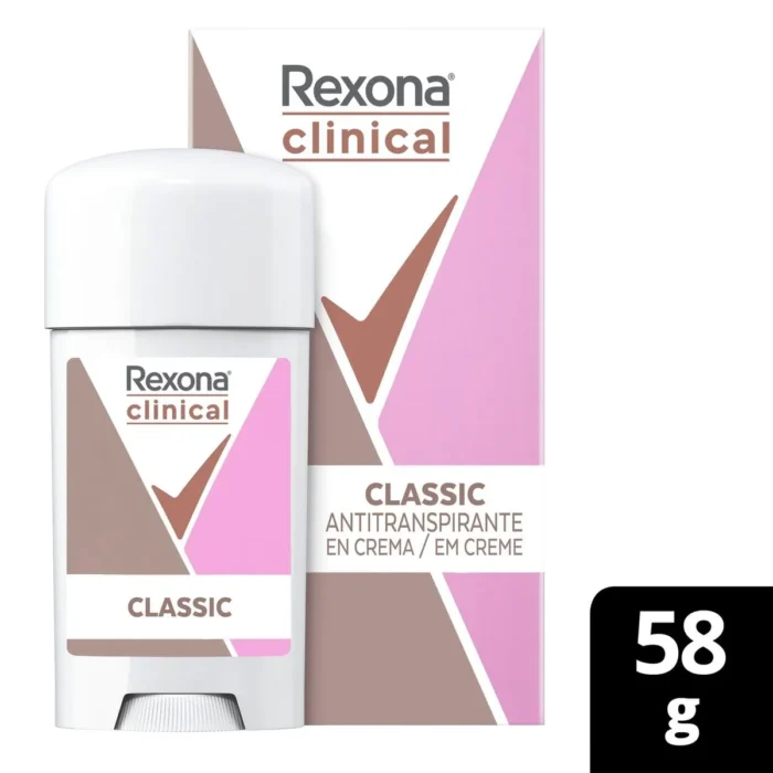 Desodorante Antitranspirante Em Creme Rexona Clinical Classic 58g