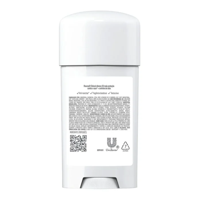 Desodorante Antitranspirante Em Creme Rexona Clinical Classic 58g - Imagem 3