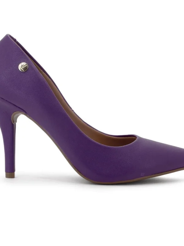 Scarpin Vizzano Salto Alto Bico Fino - Roxo
