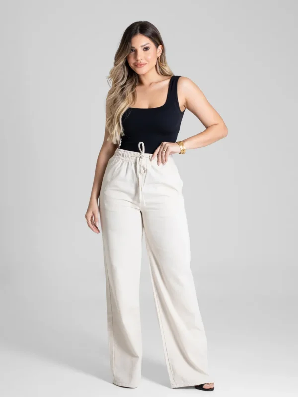 Calça Linho Sawary Wide Leg - 280521