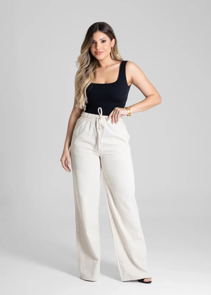 Calça Linho Sawary Wide Leg - 280521