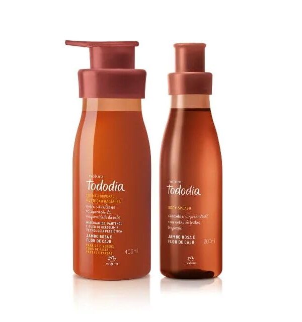 Kit Tododia Jambo Rosa E Flor De Caju (2 Produtos)  - Hidratante Corporal e Body Splash