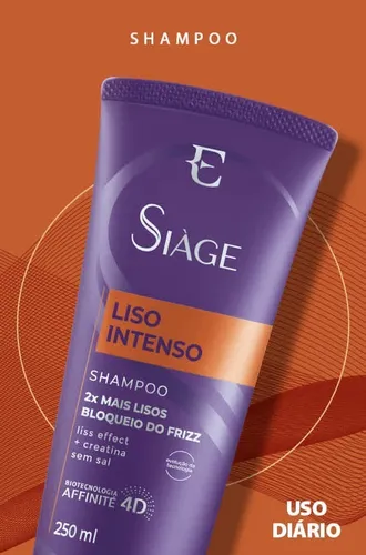 Shampoo Liso Intenso 4D Siàge 250Ml - Eudora