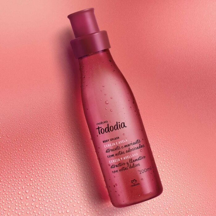 TODODIA CEREJA E AVELÃ BODY SPLASH NATURA – 200ML - Imagem 3