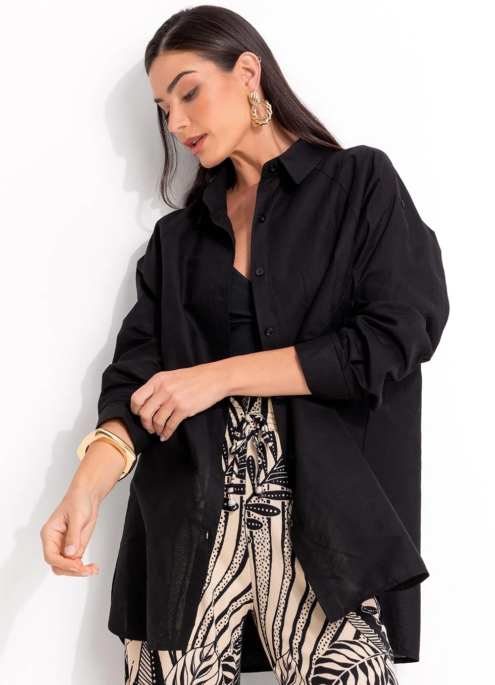 Quintess - Camisa Preto em Alfaiataria - Imagem 11