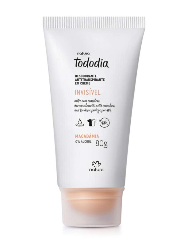 Desodorante Antitranspirante em Creme Tododia Macadâmia 80gr