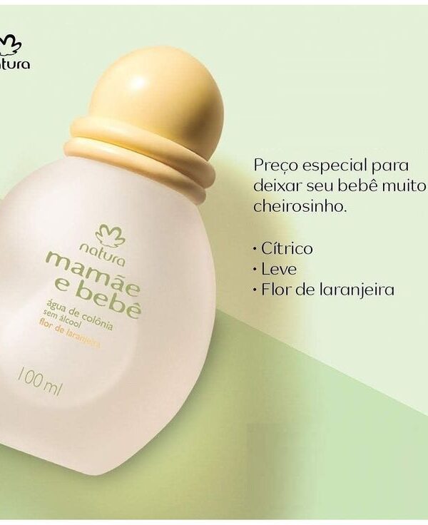 Água de Colônia Mamãe e Bebê flor de laranjeira -Natura