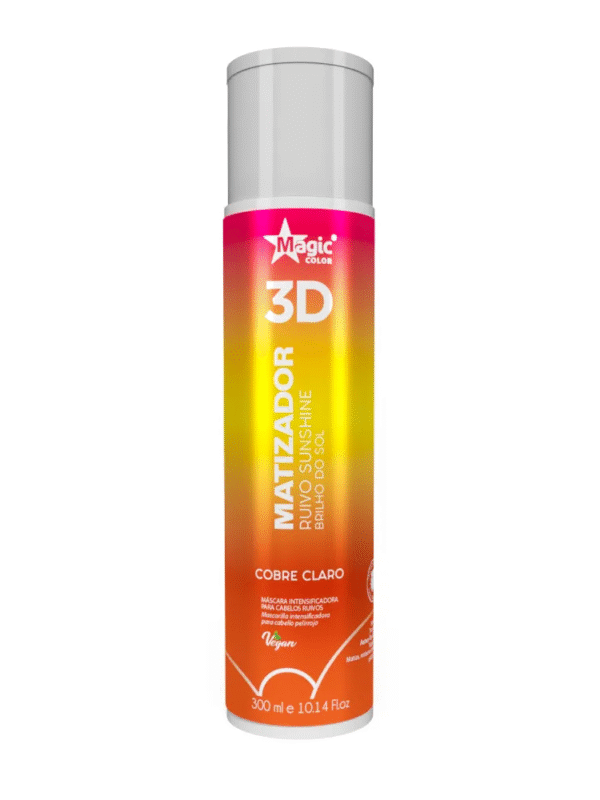 Matizador 3D Ruivo Sunshine - Efeito Cobre Claro - 300ml