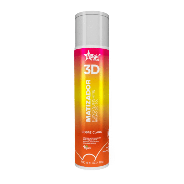 Matizador 3D Ruivo Sunshine - Efeito Cobre Claro - 300ml
