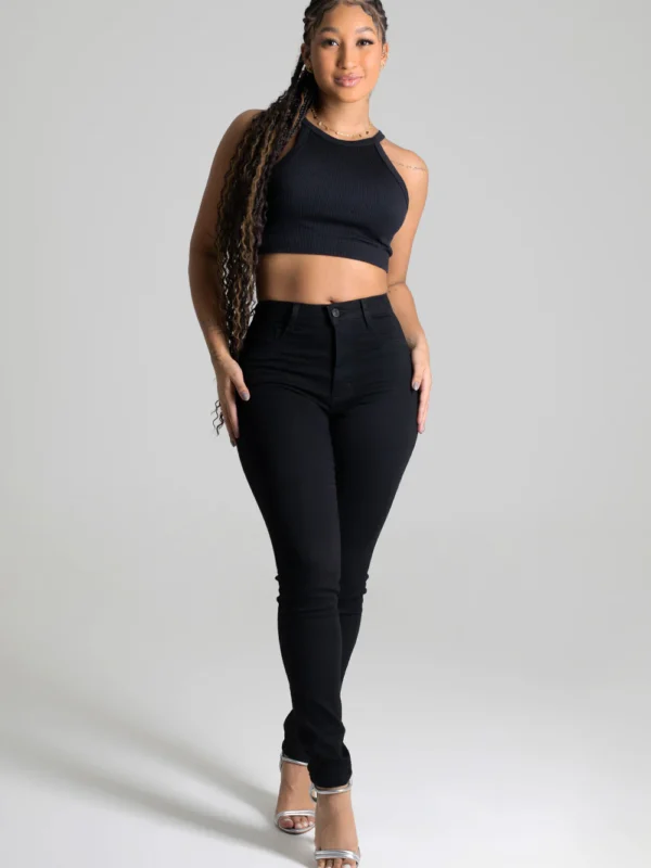 Calça Sarja Sawary Modela Bumbum - 277452 PRETO