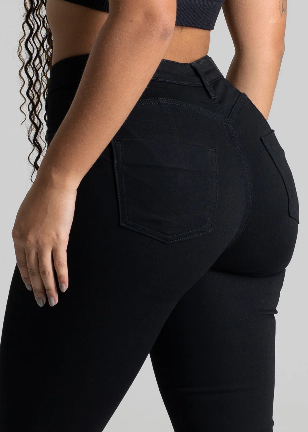 Calça Sarja Sawary Modela Bumbum - 277452 PRETO - Imagem 5