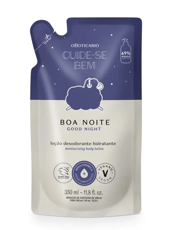 Refil Hidratante Cuide-Se Bem Boa Noite 350Ml - O Boticário