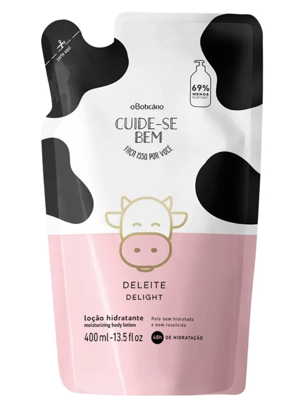 Hidratante Cuide-se Bem - Deleite refil - oBoticario -400ml