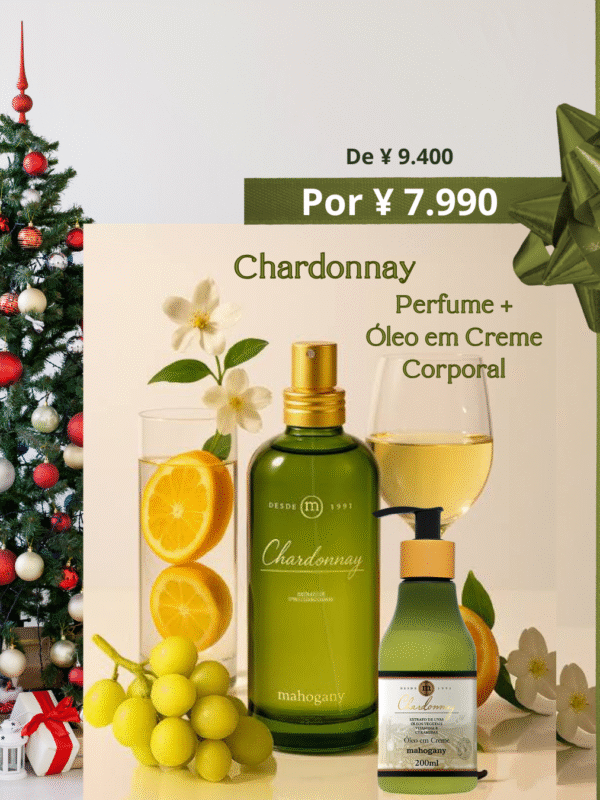 Kit Chardonnay Oleo em Creme e Fragrancia - Mahogany
