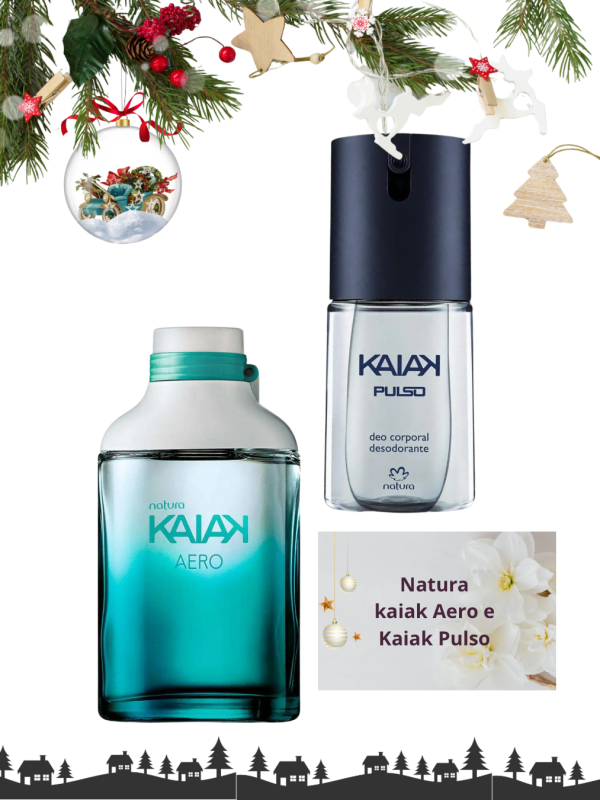 Kit Natura Kaiak Aero Deo Colonia 100ml + Kaiak Deo Spray Pulso 100ml =Natura