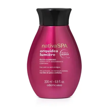 Óleo Glorioso Hidratante Desodorante Corporal Nativa SPA Orquídea Lumière 200ml - O Boticário