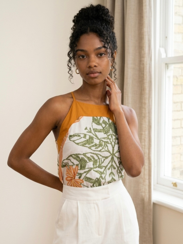 Blusa Floral Borrado-* OFERTA VALIDA SOMENTE NO SITE*