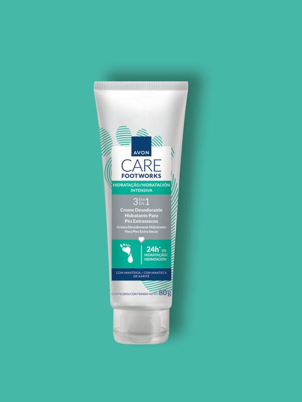 Avon Care Footworks Creme Desodorante para pés Extrassecos