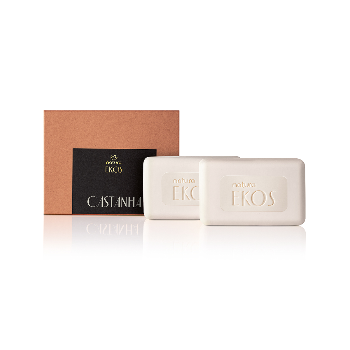 Sabonete em Barra Cremoso Puro Vegetal Ekos Castanha (2 unidades)Natura