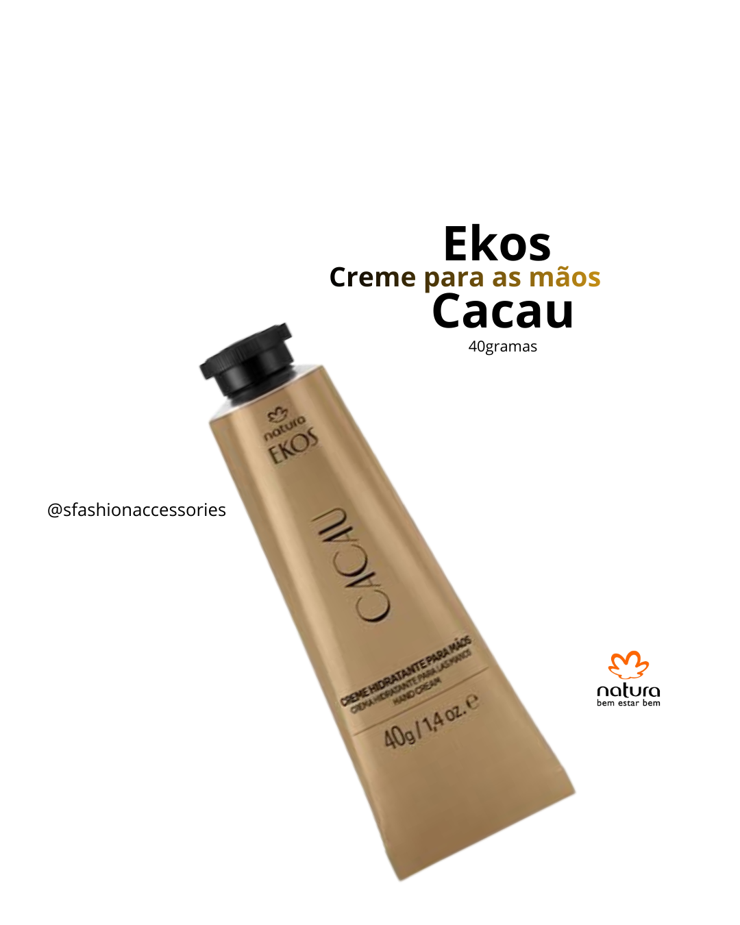 Ekos Cacau Creme Hidratante para as mãos 40 gramas- Natura - Imagem 3