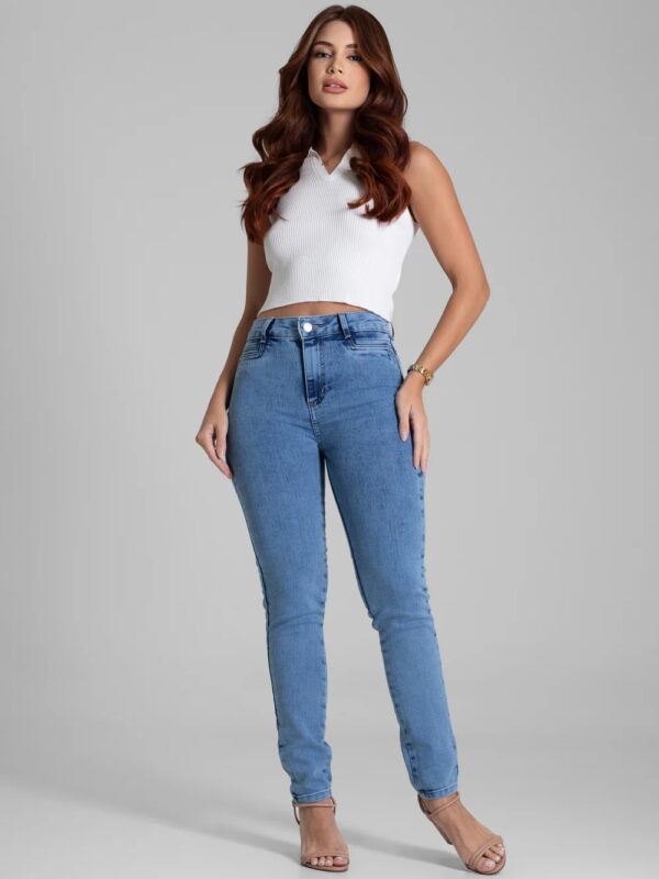 Calça Jeans Sawary Levanta Bumbum - 281887- AZUL