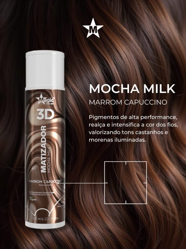 Matizador Mocha Mousse Marrom Capuccino -Magic Color =Cabelos Castanhos