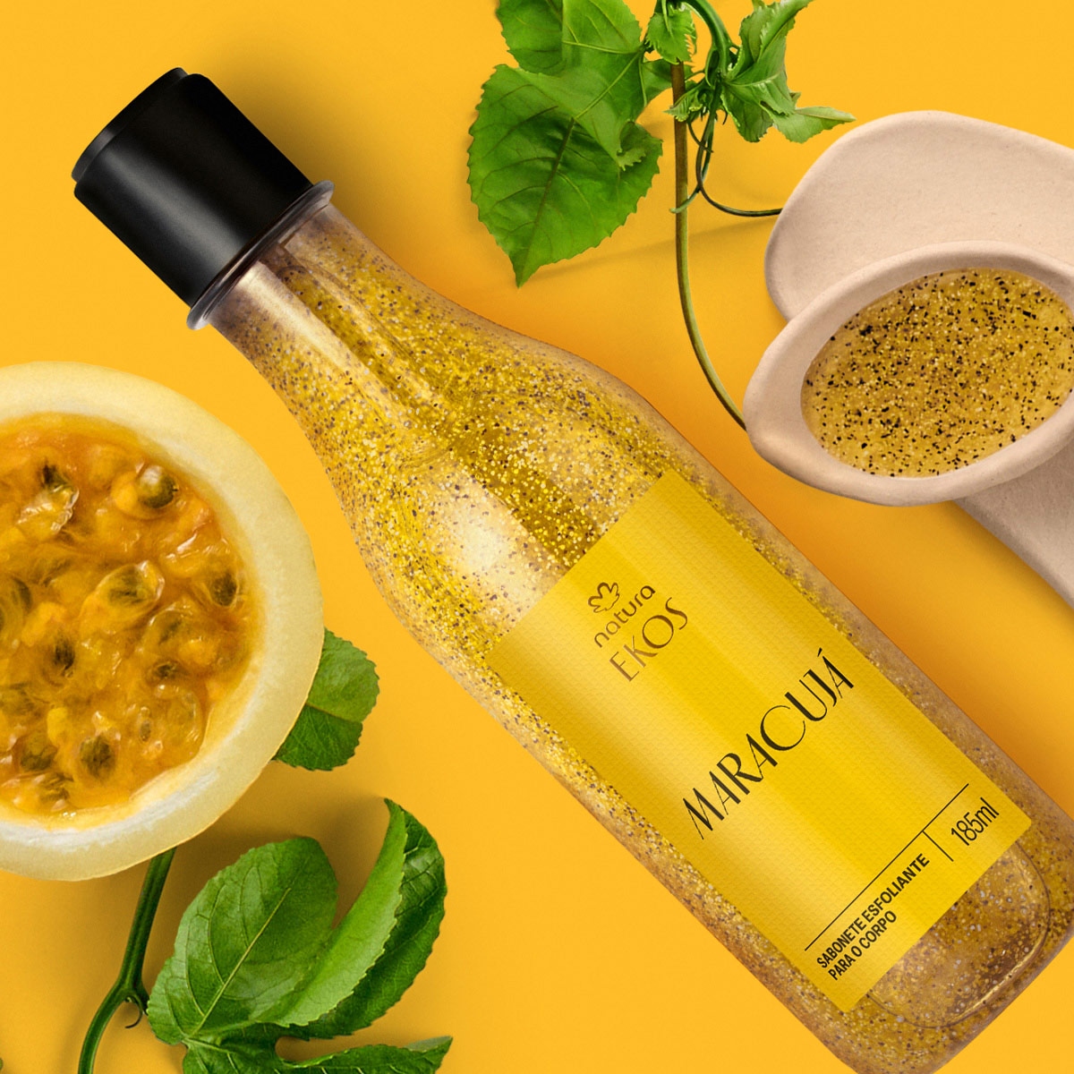 Sabonete Líquido Esfoliante para o Corpo Ekos Maracujá - Imagem 2