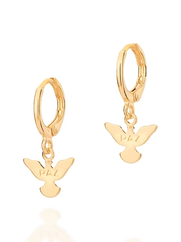 Rommanel-BRINCO ARGOLA ESPÍRITO SANTO BANHADO A OURO 18K