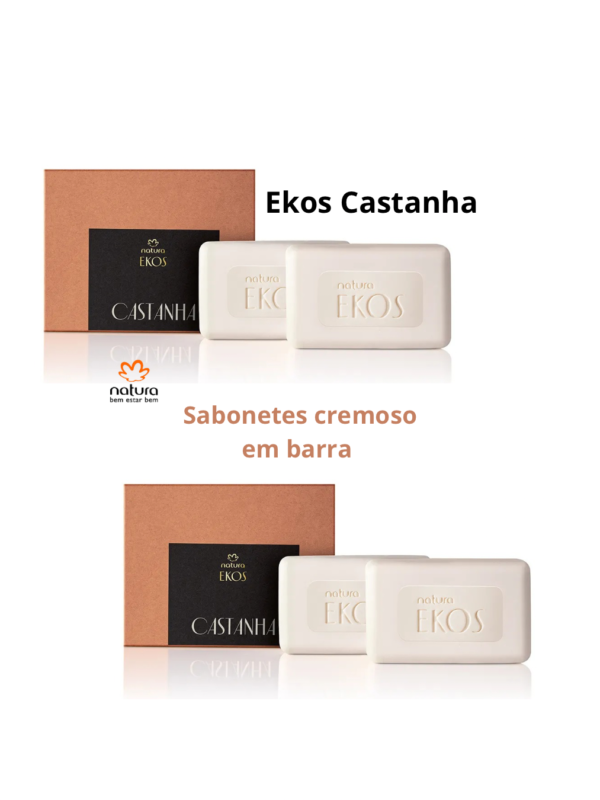 Natura Ekos Castanha -2 caixas de sabonetes com 2 sabonetes cada caixa ( 4 un no total)