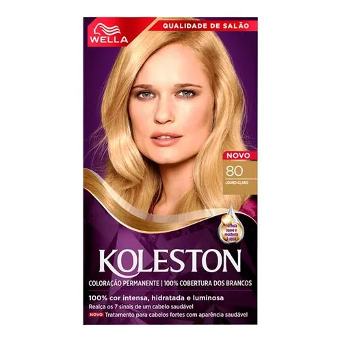 Koleston-Tinta de Cabelo Wella Koleston 80 Louro Claro
