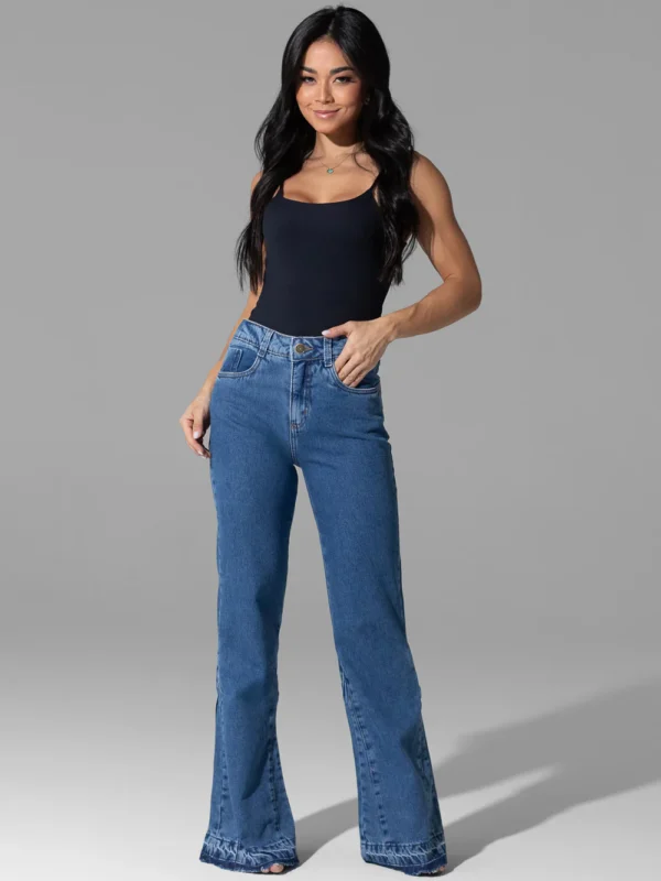Calça Jeans Sawary Boot Cut - 282484 AZUL