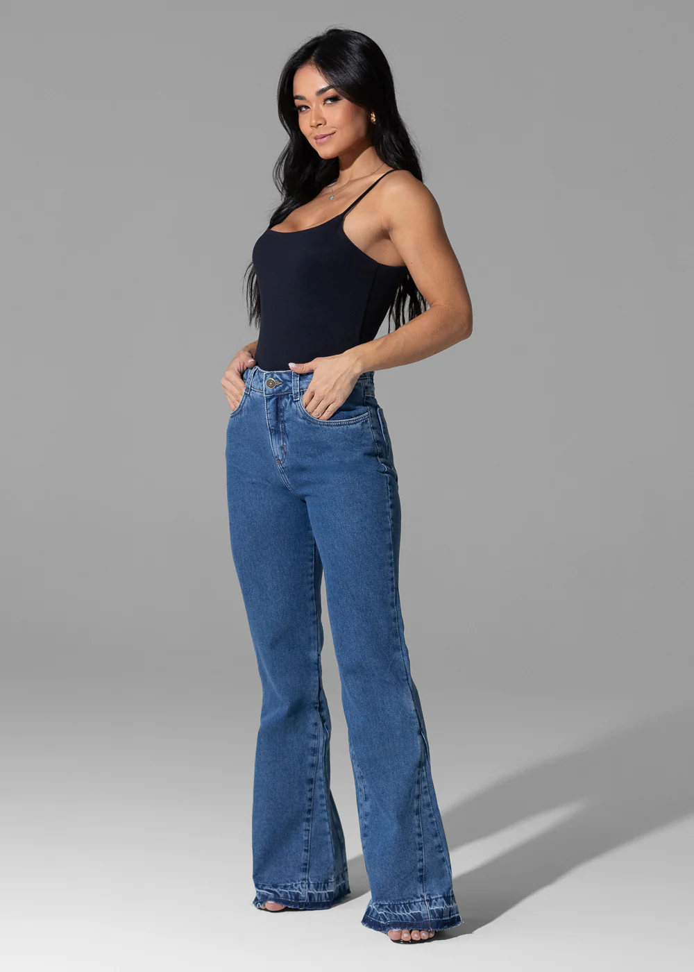 Calça Jeans Sawary Boot Cut - 282484 AZUL - Imagem 5