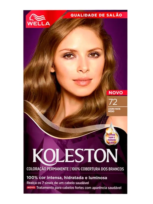 Tinta de Cabelo Wella Koleston 72 Louro Mate Médio