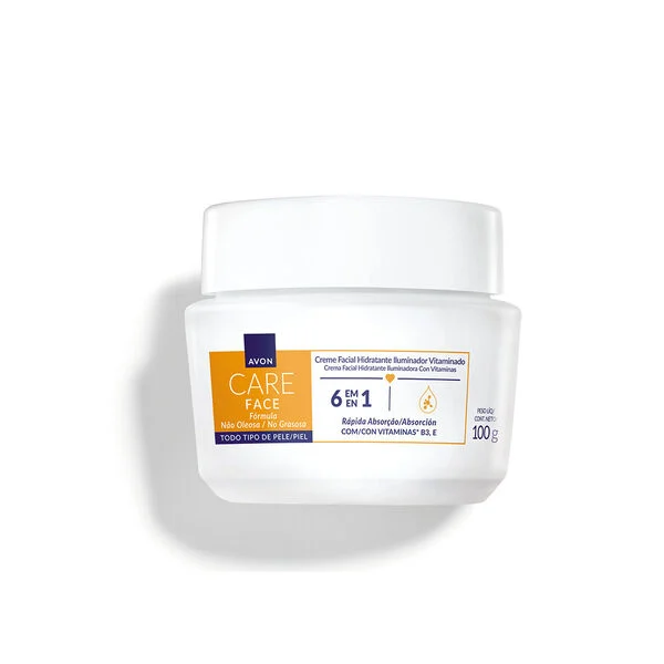 Avon Care Creme Facial Iluminador Vitaminado 6 em 1