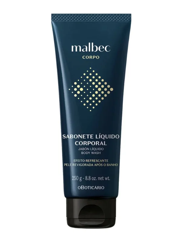 oBoticario Sabonete Liquido Malbec Corpo e Cabelos 250g