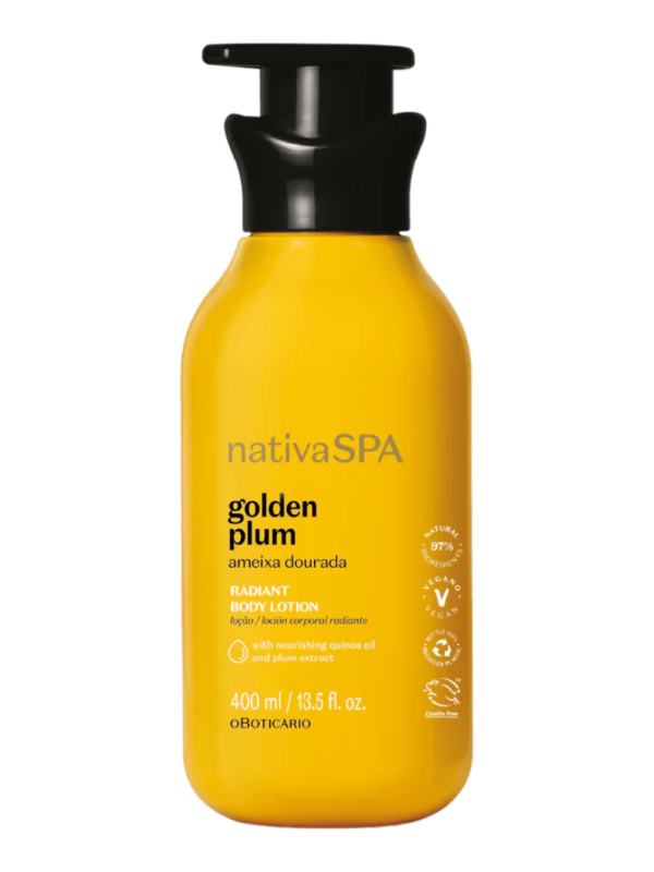 O Boticário Nativa SPA Loção Hidratante Corporal Ameixa Dourada 400ml