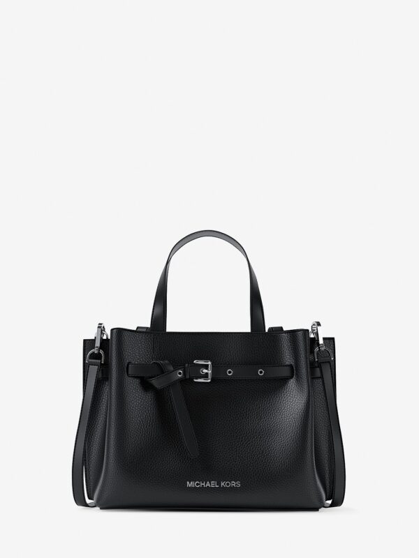 MICHAEL KORS  Bolsa Preto em couro granulado, tamanho pequeno.