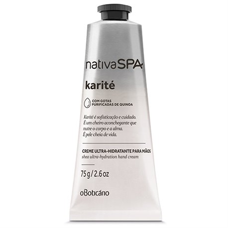 O Boticario Nativa Spa Creme para Maos Ultra Hidratante Karité 75g
