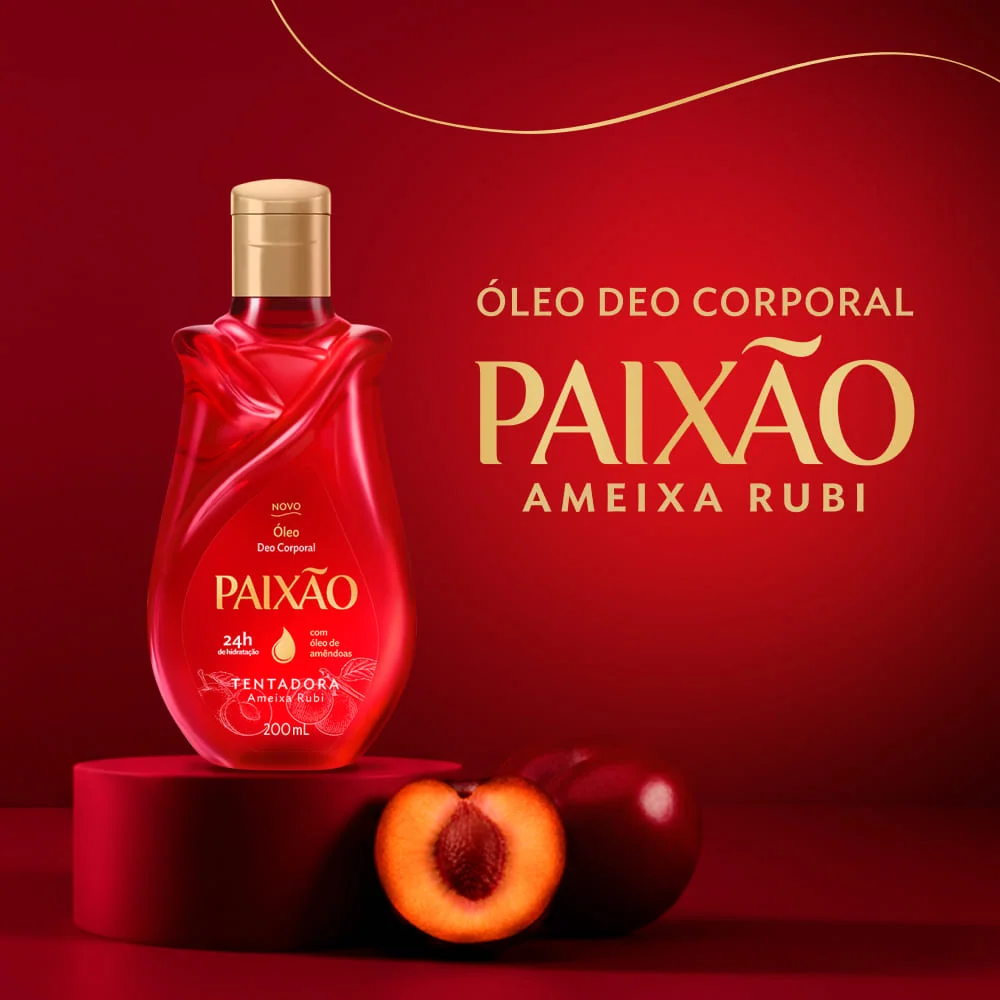Óleo Corporal Paixão Tentadora Deo Ameixa Rubi 200ml
