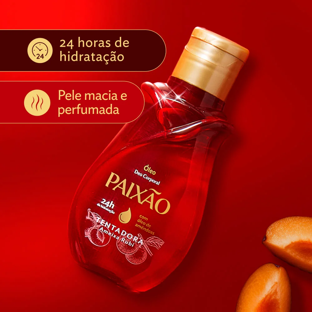 Óleo Corporal Paixão Tentadora Deo Ameixa Rubi 200ml - Imagem 5