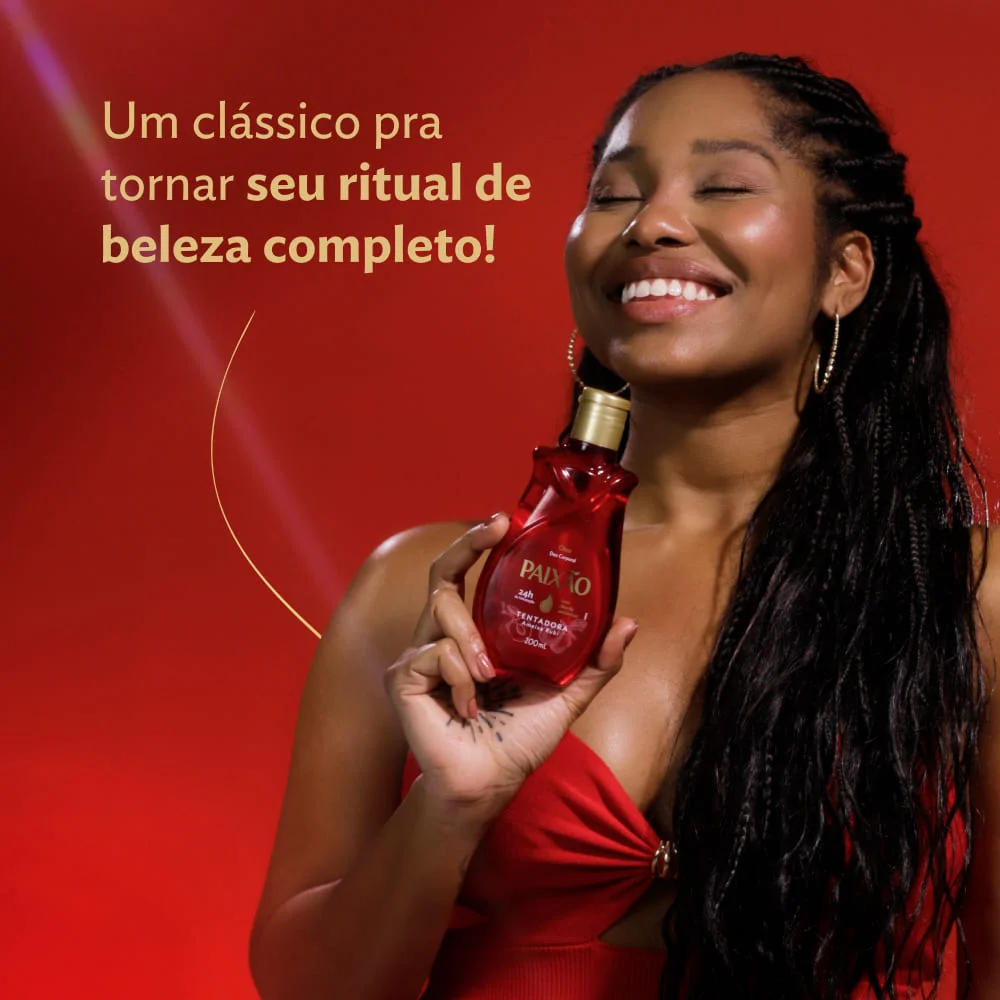 Óleo Corporal Paixão Tentadora Deo Ameixa Rubi 200ml - Imagem 2