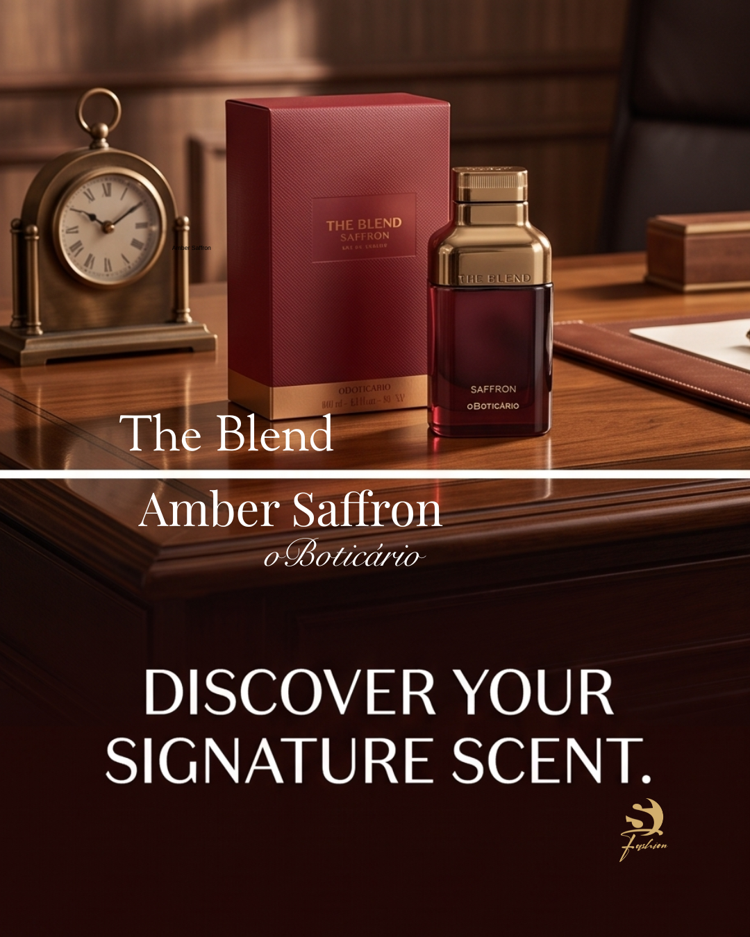 Lançamento" -The Blend Amber Saffron Eau de Parfum – O Boticário - Imagem 5