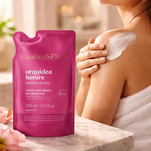 oBoticario - Refil Creme Perfumado Desodorante Nativa SPA Orquídea Lumière 350ml