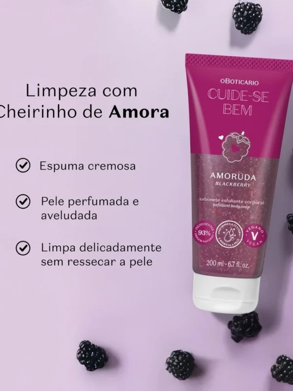 Sabonete Esfoliante Corporal Cuide-se Bem Amoruda 200ml- oBoticario