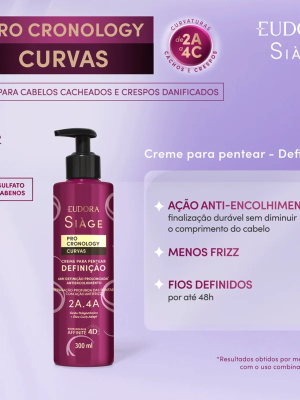 Creme de Pentear Siàge Definição Pro Cronology Curvas 300ml-Eudora