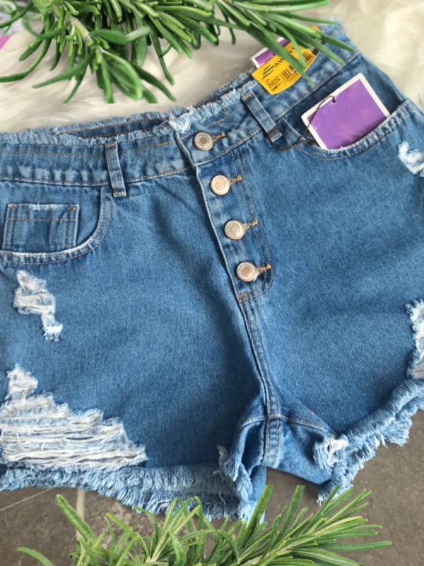 Shorts jeans feminino Sawary - 268552